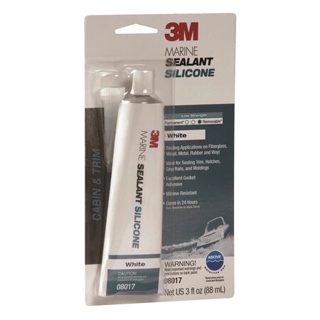 3M Marine Slcn Wht Md/Res 3Oz Tube 8017